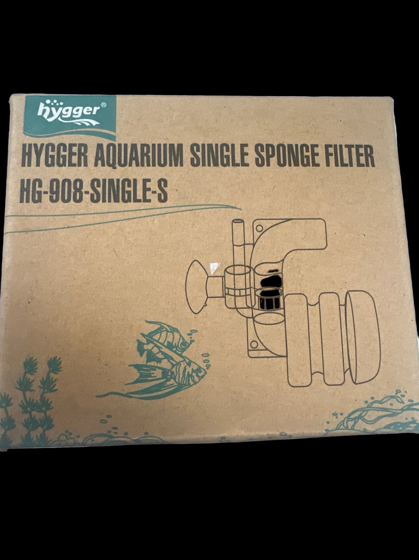 Hygger Aquarium single sponge filter HG-908-single-s