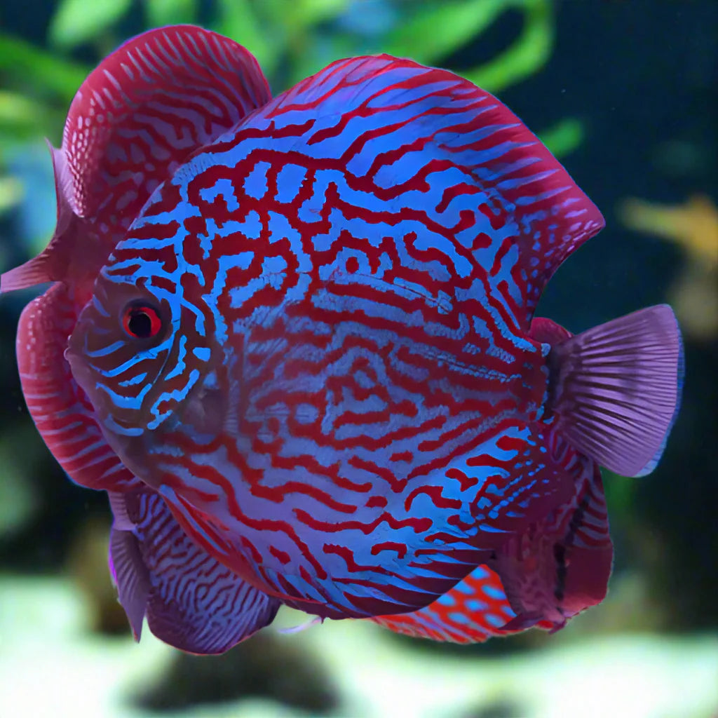 Blue Turquoise Discus Fish