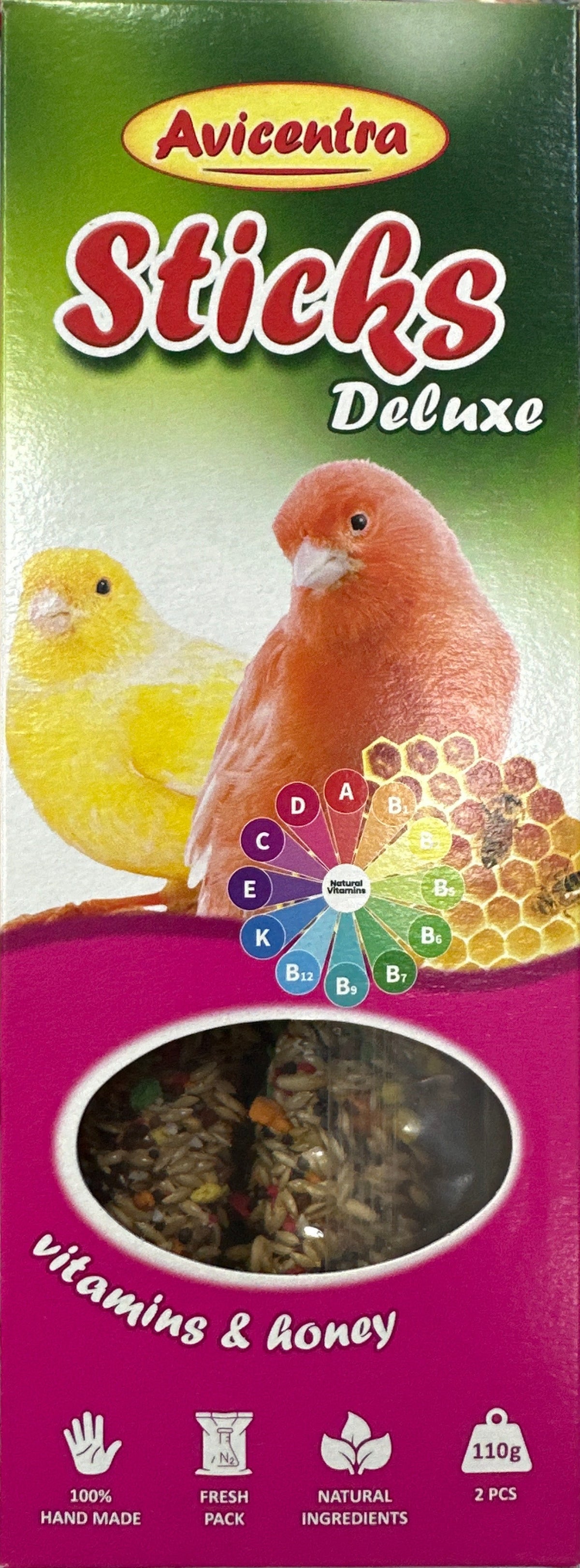 Avicentra Deluxe Sticks – Vitamins & Honey
