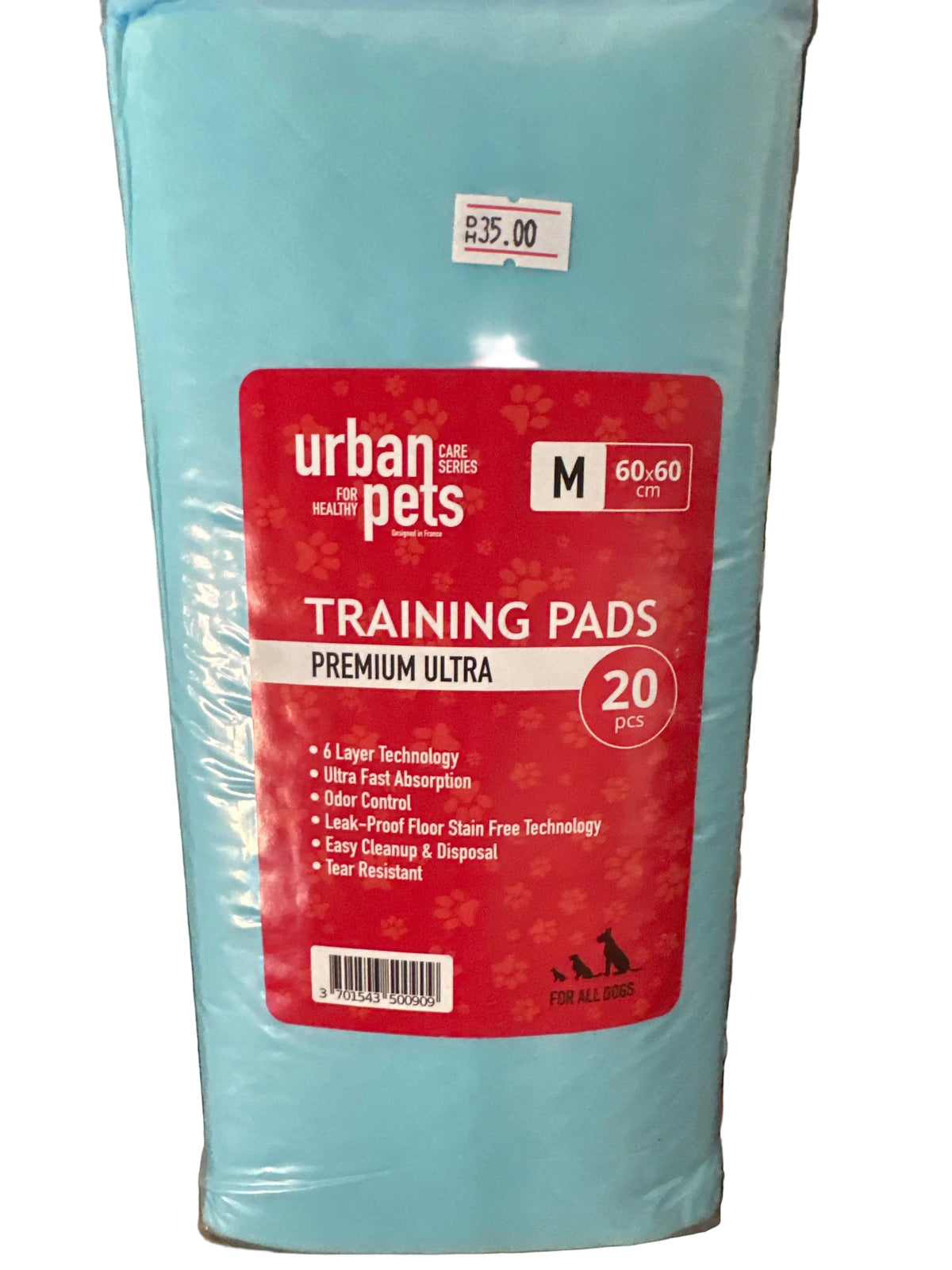 Urban Pets Premium Ultra Training Pads – 60 × 60 cm