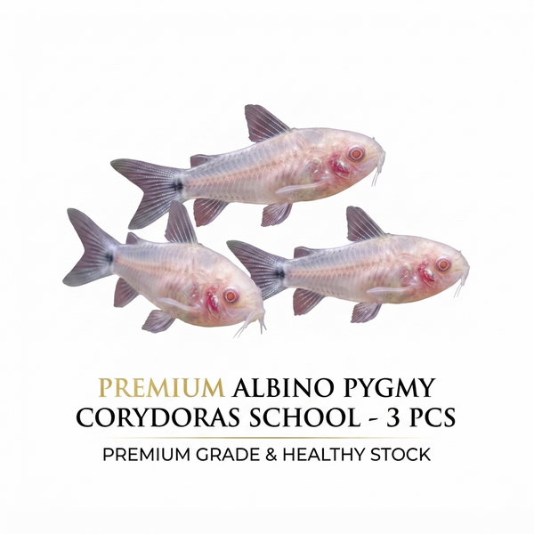Albino Pygmy Corydoras 3PCS Combo Deal