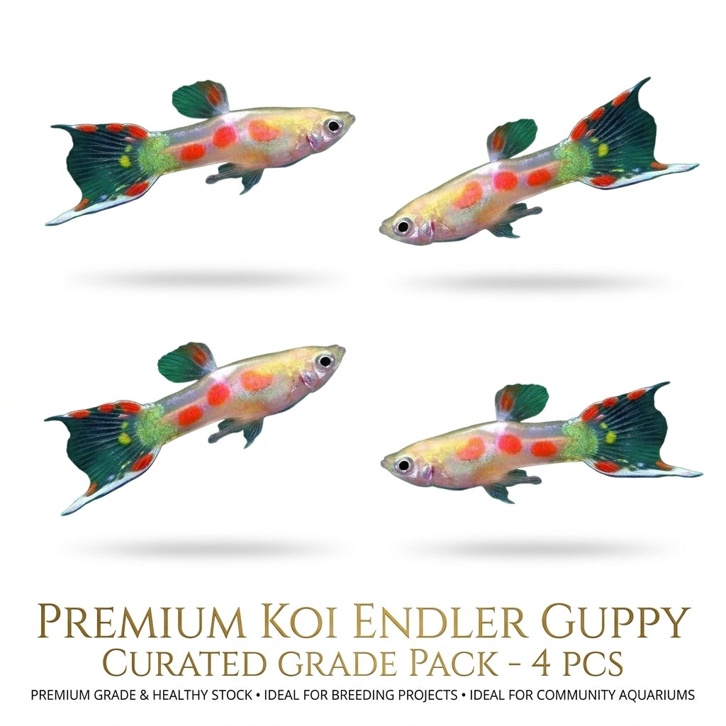 Koi Endler Guppy Male 4PCS Combo Deal