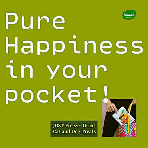 Happi Skippi Just Freeze-Dried Treat Duck&Coconut for Cats and Dogs 10g
