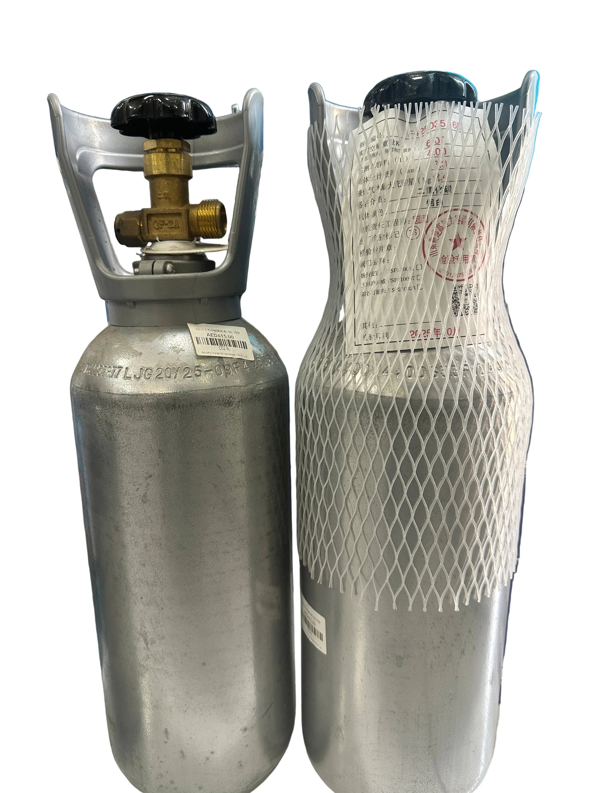 CO₂ Cylinder 4L – Silver
