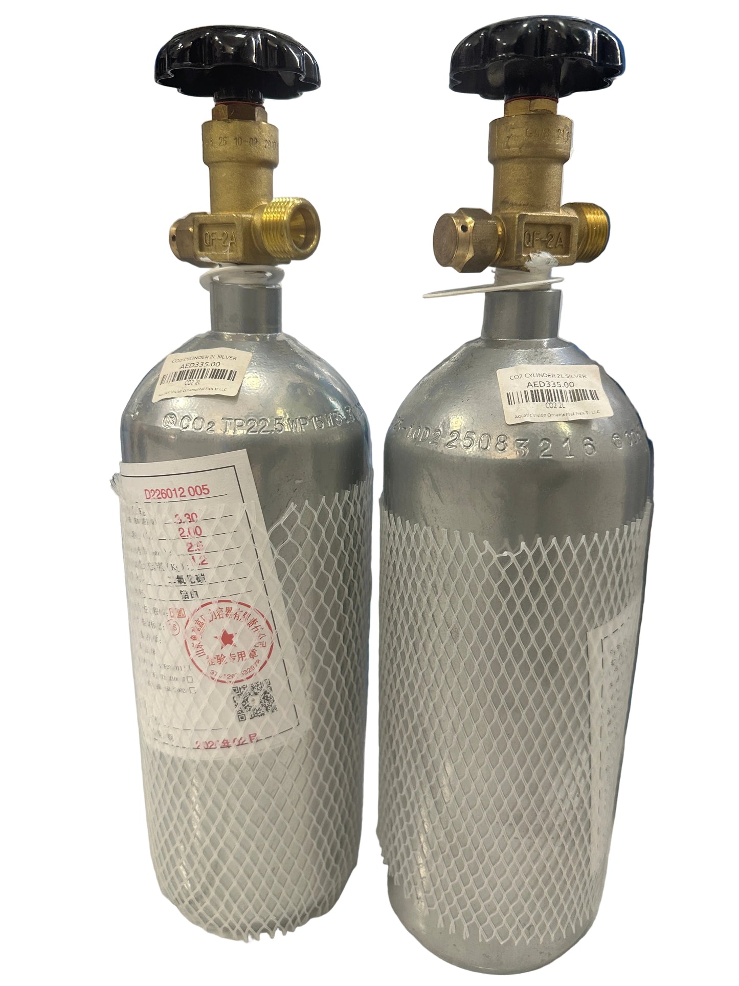 CO₂ Cylinder 2L – Silver