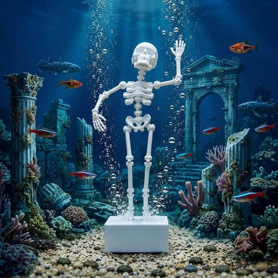 Aquarium Dancing Skeleton