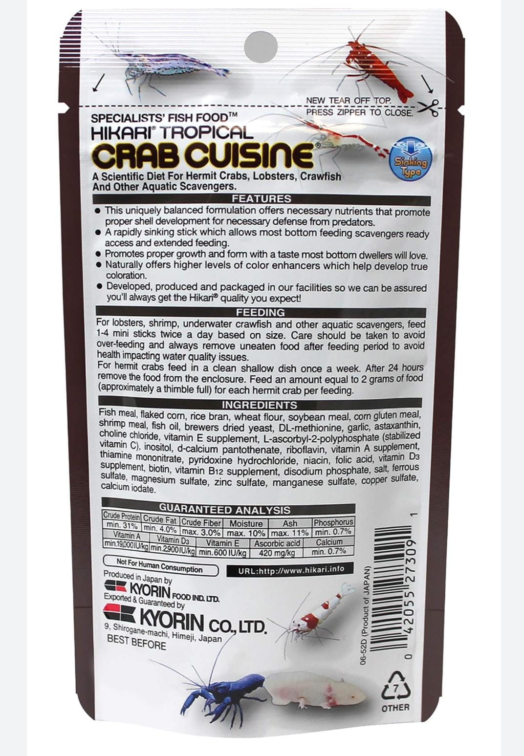 HIKARI CRAB CUISINE 50G