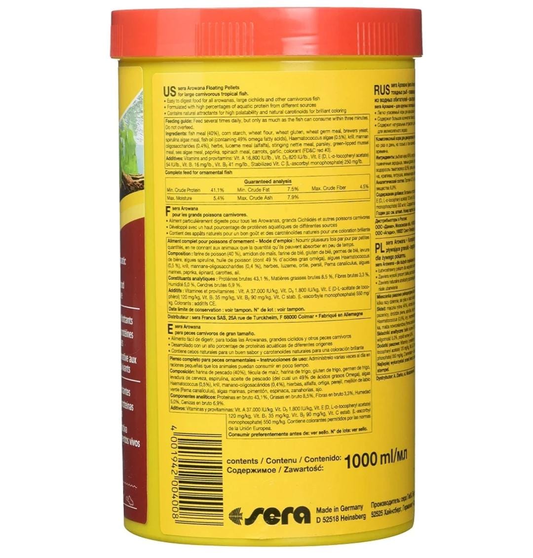 Sera Arowana Fish Food 1000ML