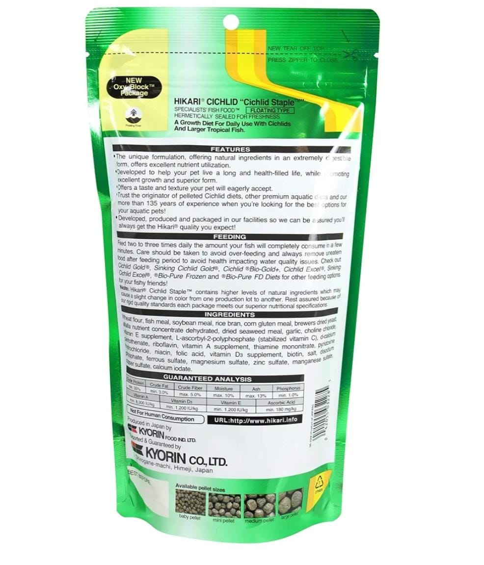 HIKARI CICHLID STAPLE MEDIUM PELLET 57G