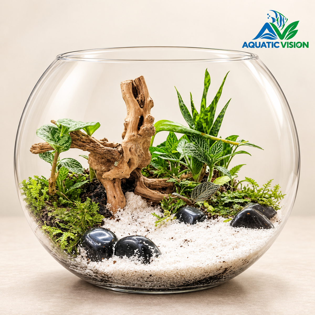 Moonlit Grove – 10-Inch Glass Terrarium
