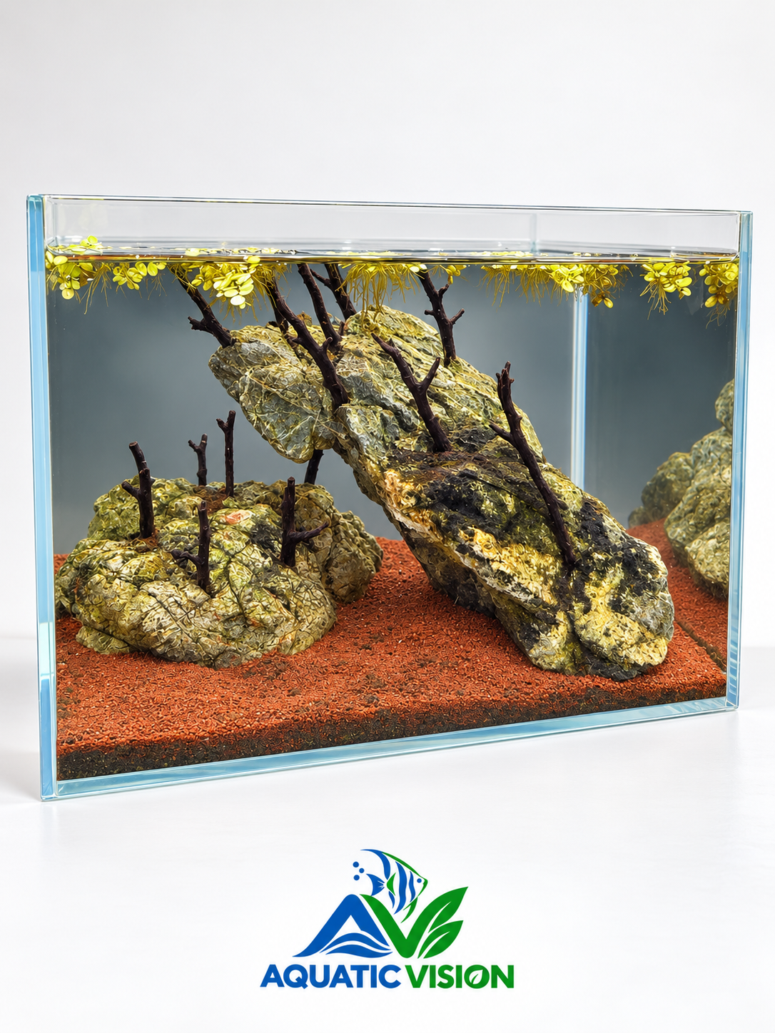 Emerald Cliff – Natural Nano Aquascape (26 × 17 × 20 cm)