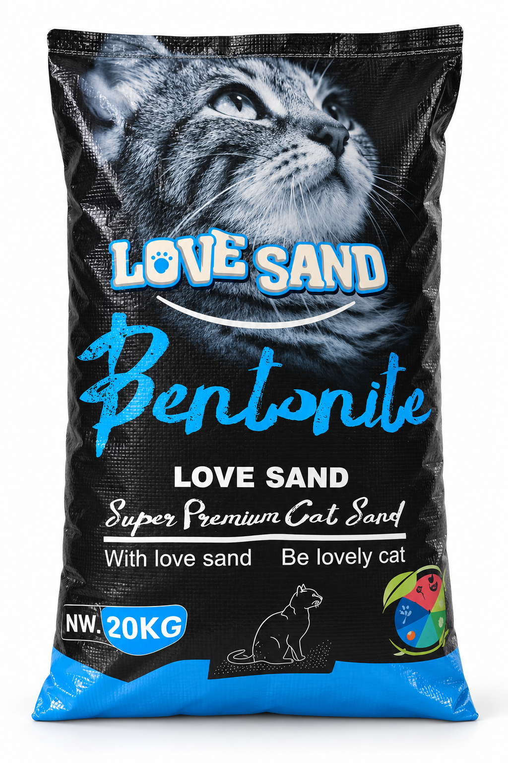 LOVE SAND Bentonite Premium Cat Litter – 20KG