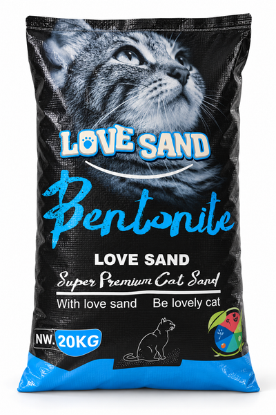 LOVE SAND Bentonite Premium Cat Litter – 20KG