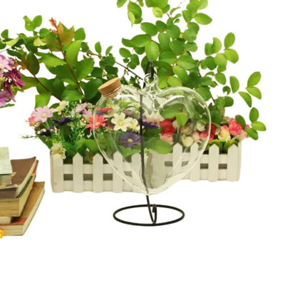 Glass Hanging Fish Tank Heart Shape