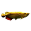 24K GOLD AROWANA FISH