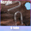 Acrylic U-Shaped Aquarium Air Pump Connector, CO2 System Accessory for Fish Tanks