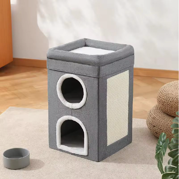 Three Layer Cat Scratcher House Bed