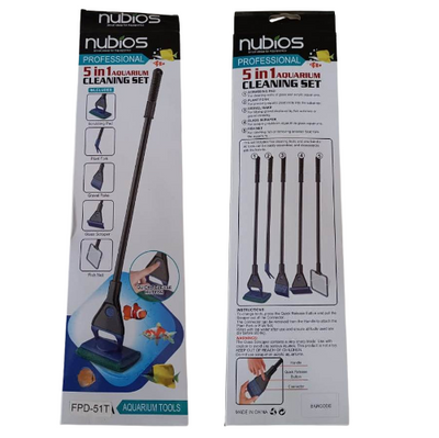 NUBIOS PROFESSIONAL 5 IN 1 AQUARIUM CLEANING SET