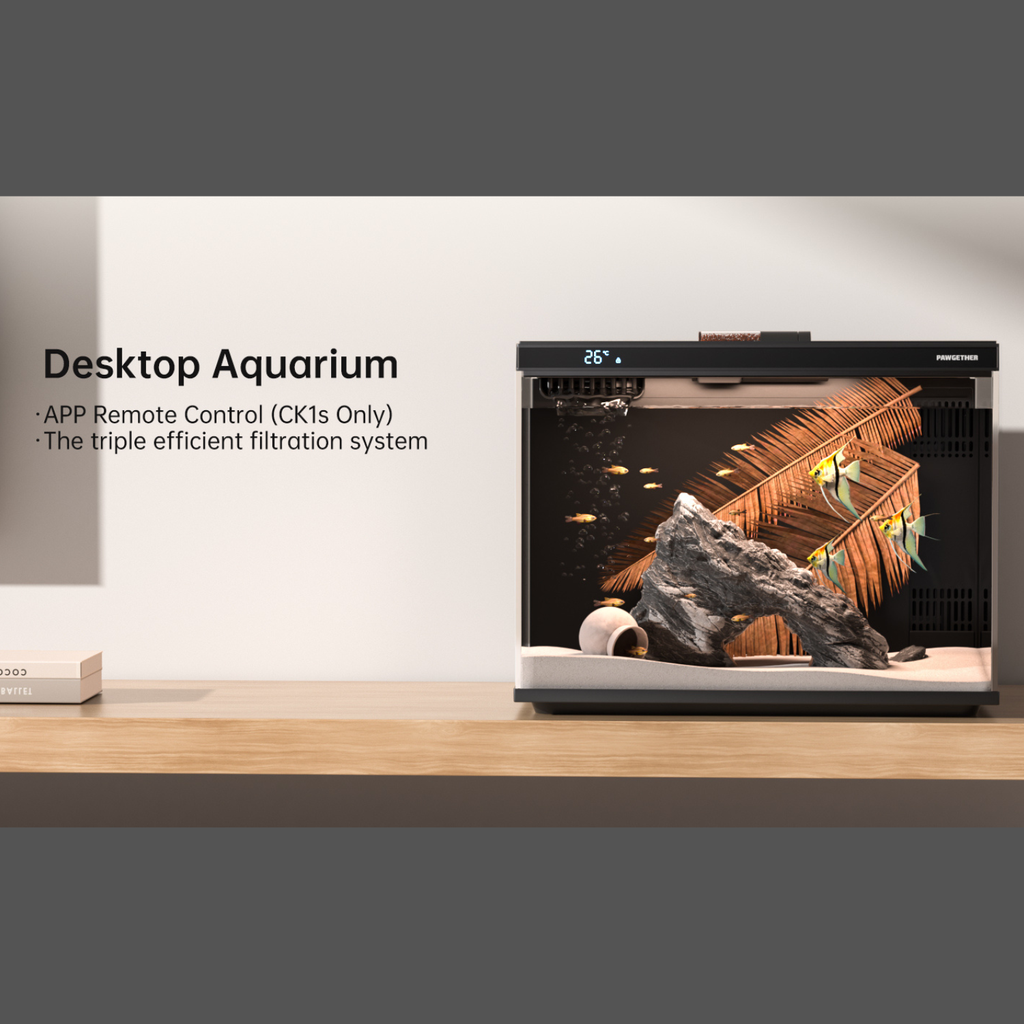 Pawgether Smart Aquarium With Feeder [Wifi Version] 30L
