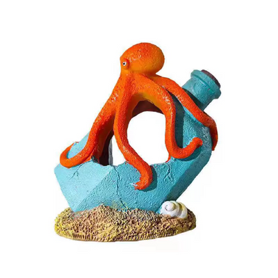Octopus Drift Bottle Aqurium Decoration