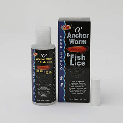 O Anchor Worm and Fish Lice Blue