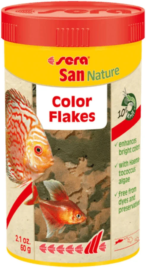 SERA SAN COLOR FLAKES FISH FOOD 250ML