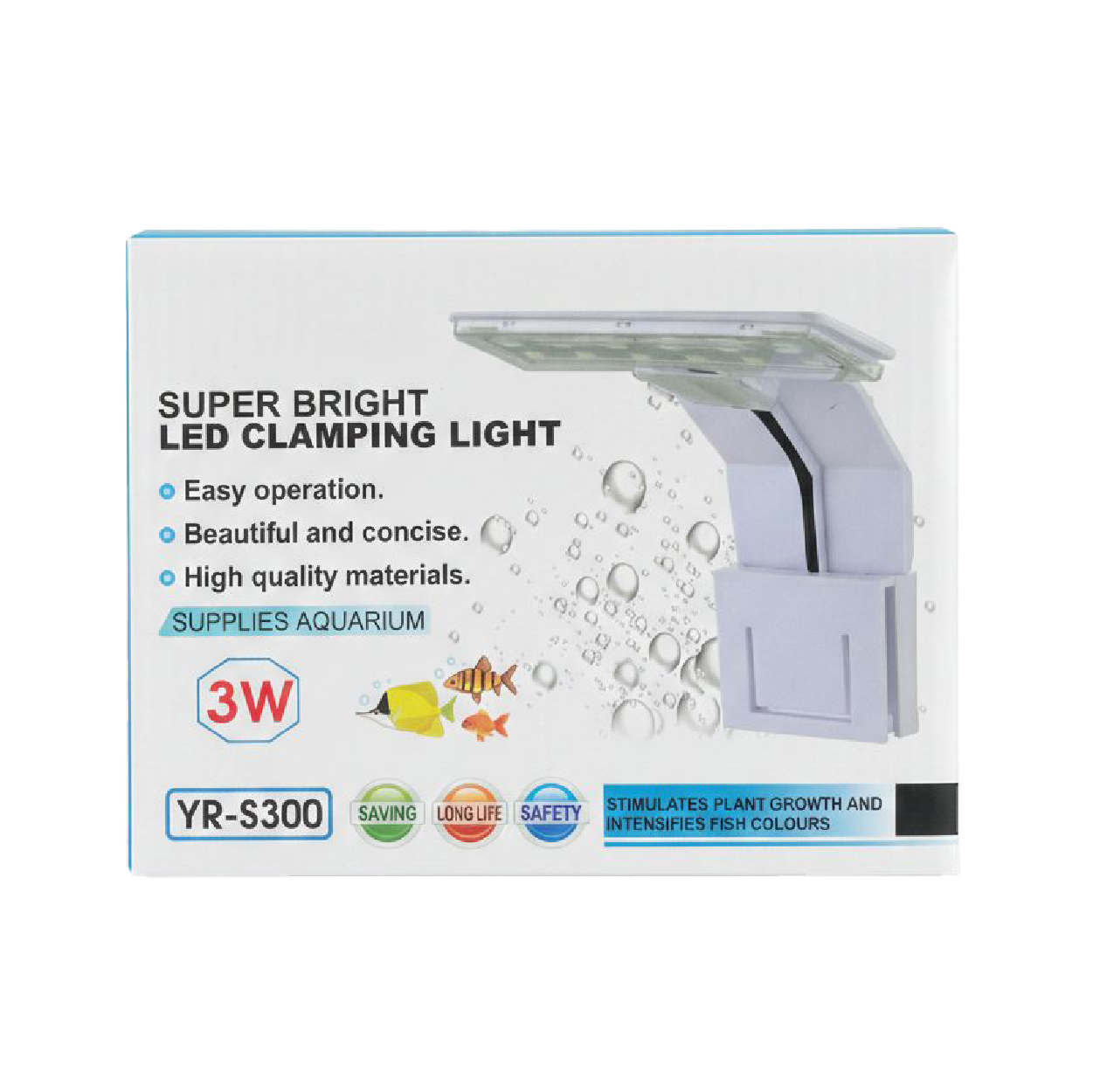 LED Clip Light For Small Fish Tanks 3w-(20-40 CM Aquarium) 3 Color